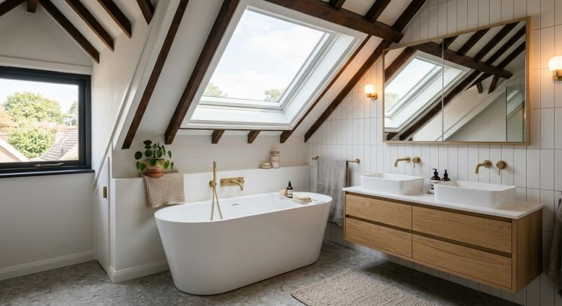 Attic Bathroom Remodeling in Chelsea, MI